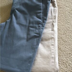 Banana Republic Dual-Tone Blue and Cream Khakis